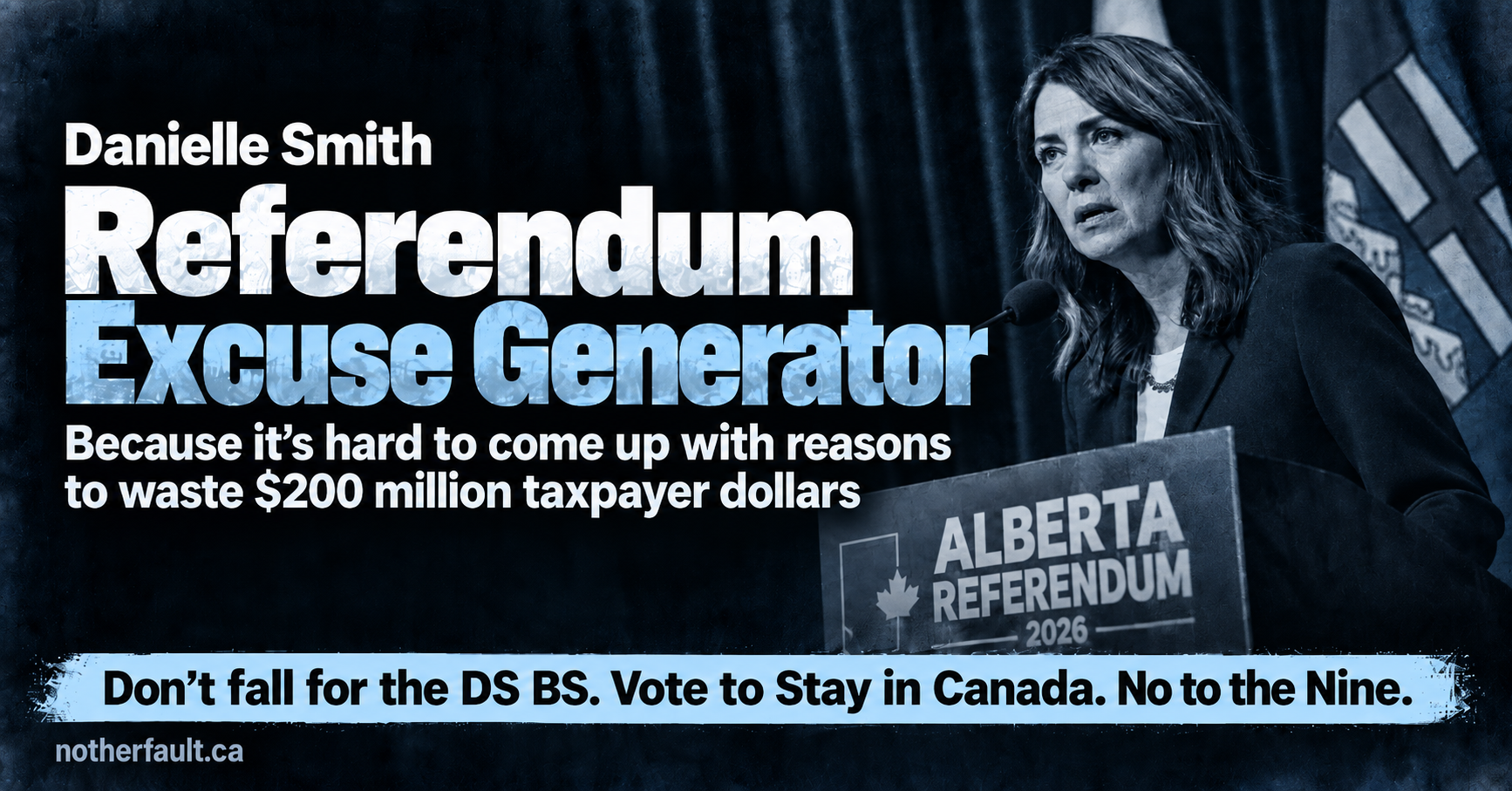 Not Her Fault referendum excuse generator preview